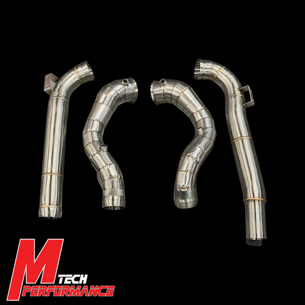AMG/GTS C190 Downpipe w/ Heat Shield